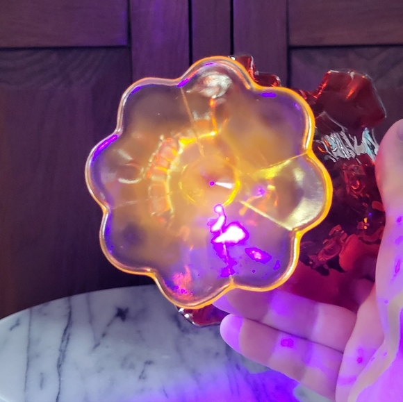 Fenton Amberina Compote - Picture 9 of 17